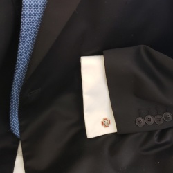 Masonic Scottish Rite 30th degree cufflinks gold plated