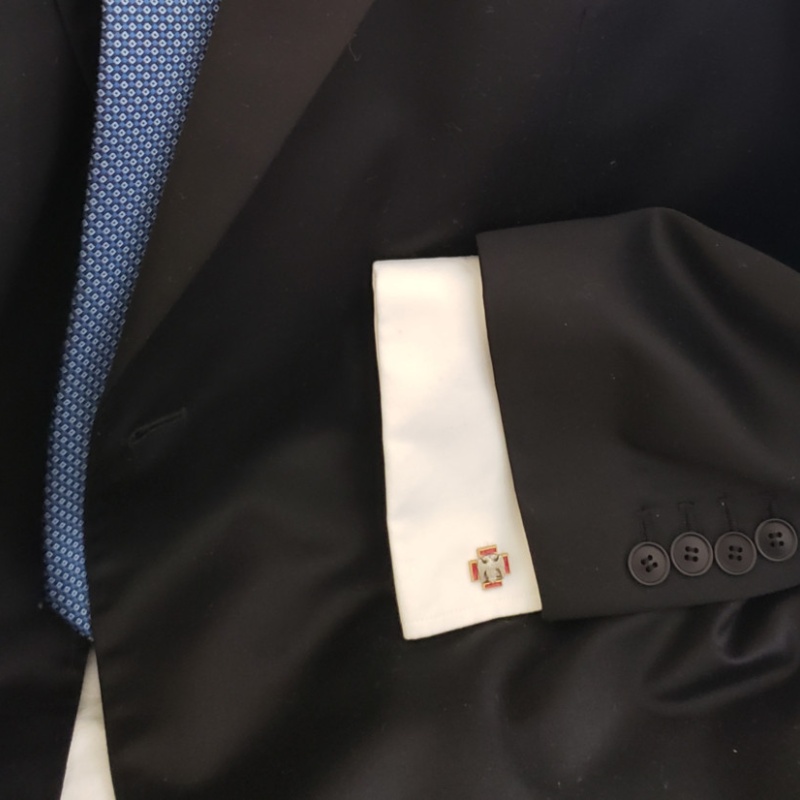 Masonic Scottish Rite 30th degree cufflinks gold plated