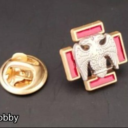 Masonic Scottish Rite 30th degree lapel pin gold plated