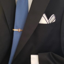 Masonic Scottish Rite 30th degree lapel pin cufflink and tie bar set gold plated