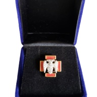 Masonic Scottish Rite 30th degree lapel pin gold plated