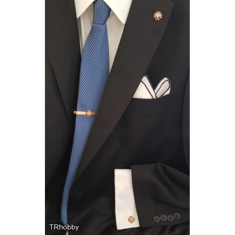 Masonic Scottish Rite 31st degree cufflinks tie bar clip lapel pin set 