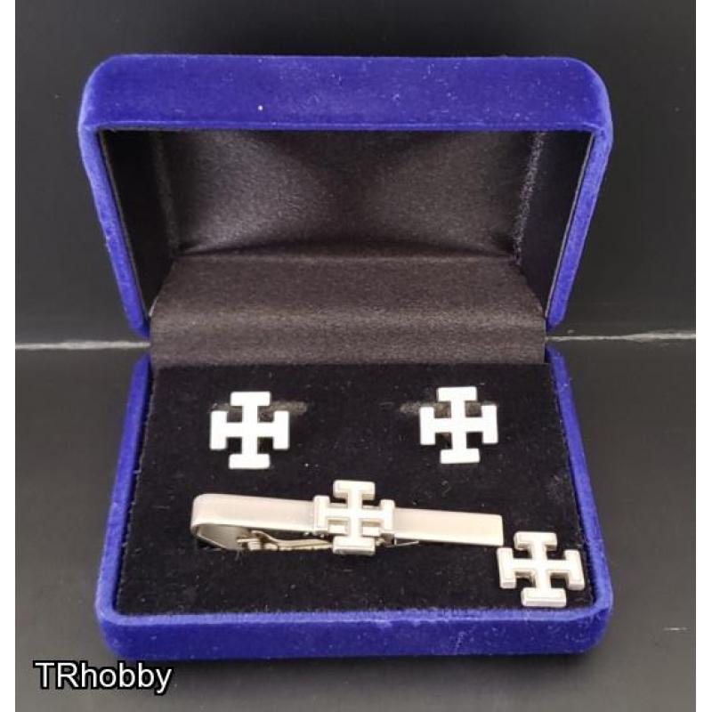 Masonic Scottish Rite 31st degree cufflinks – tie bar clip – lapel pin set