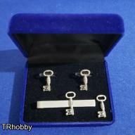 Masonic Scottish Rite 4th degree cufflinks – tie bar clip – lapel pin set
