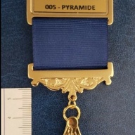 Master gold plated Jewel For Masonic Collar Regalia Freemasonry