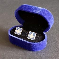 Masonic freemasonry Square and Compasses cufflinks