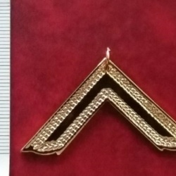 Master gold plated Jewel For Masonic Collar Regalia Freemasonry