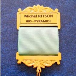 Master gold plated Jewel For Masonic Collar Regalia bijoux Freemasonry