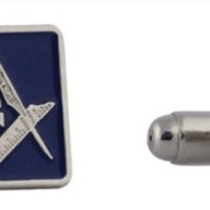 Masonic freemasonry Square and Compasses cufflinks
