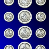 Blazer Jacket buttons circular S&C silver plated Masonic Freemasonry