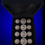 Blazer Jacket buttons circular S&C silver plated Masonic Freemasonry