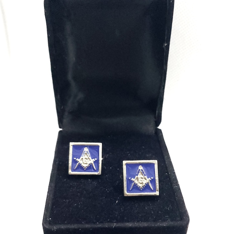 Masonic freemasonry Square and Compasses cufflinks