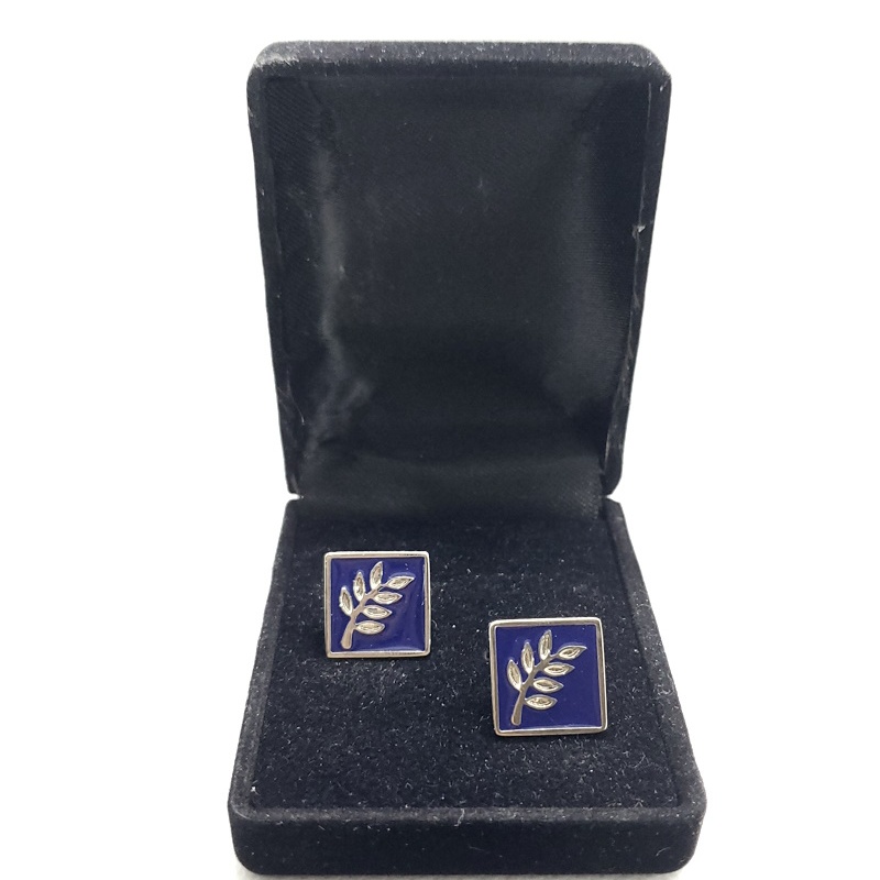 Masonic freemasonry Accacia cufflinks chrome plated