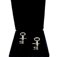 Masonic Scottish Rite 4th degree cufflinks silver plated