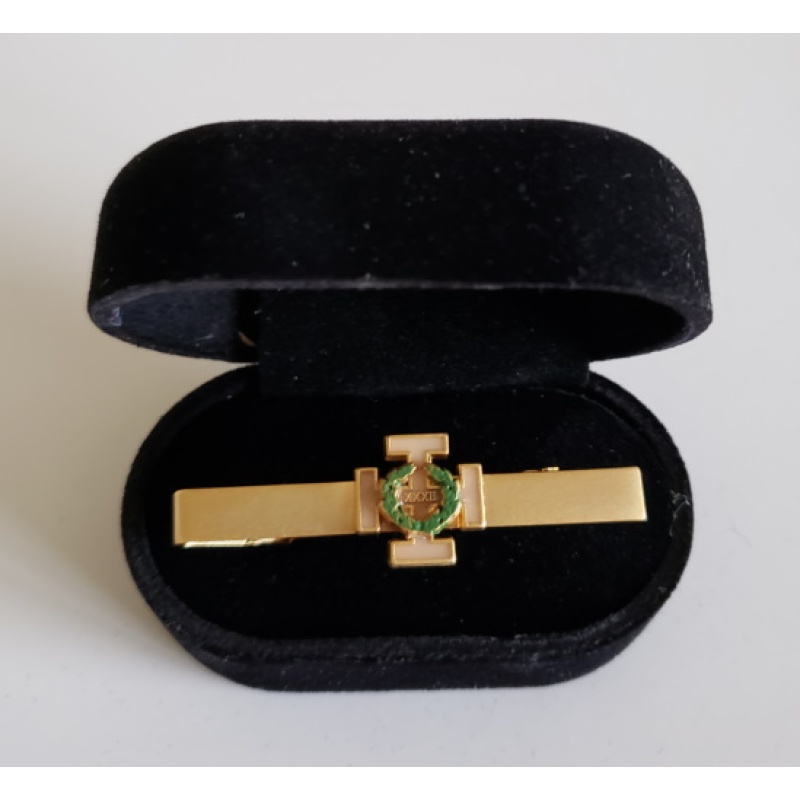 Masonic Scottish Rite 32th degree lapel pin cufflink and tie bar set gold plated