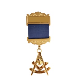 Master gold plated Jewel For Masonic Collar Regalia Freemasonry