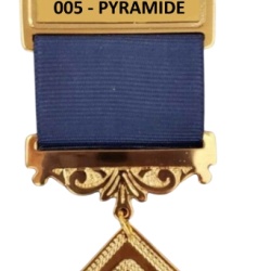 Master gold plated Jewel For Masonic Collar Regalia Freemasonry