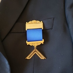 Master gold plated Jewel For Masonic Collar Regalia Freemasonry