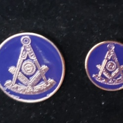 Blazer Jacket buttons circular S&C gold plated Masonic Freemasonry enamel