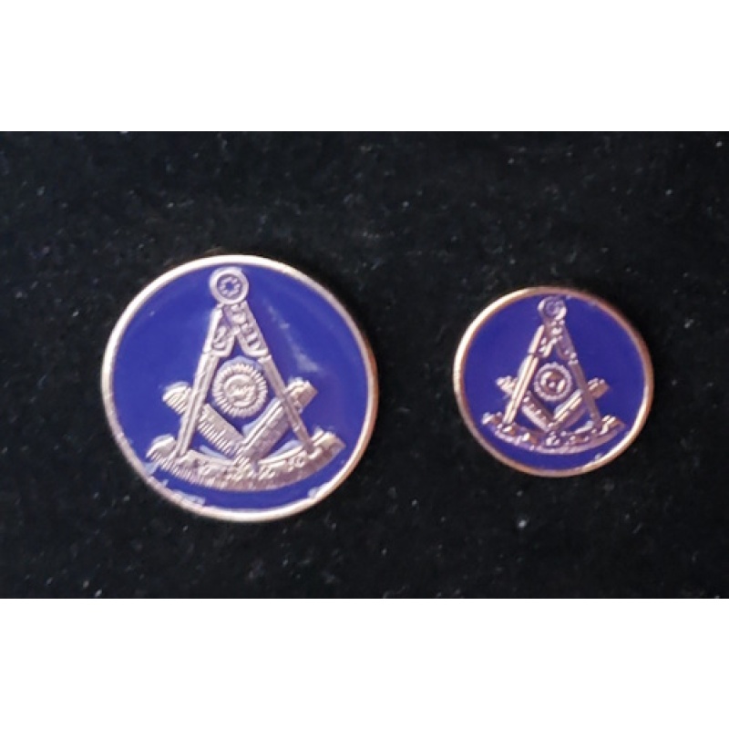 Blazer Jacket buttons circular S&C gold plated Masonic Freemasonry enamel